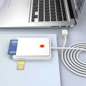 Lezers USB SIM Smart Card Reader Geheugen voor ID Bank SIM CAC ID-kaart Cloner Connector Adapter voor Windows XP Windows 7/8/8.1/10