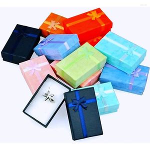 Gift Wrap 32Pcs Paper Boxes For Jewelry Packaging 5 8 2.5cm Ring Earrings Necklace Holder Display Year Christmas/Wedding