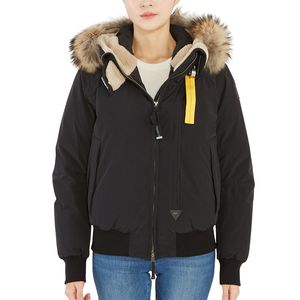 Damen Downs Winter Regen-vorsichtige Waschbär-Pelzkragen mit Kapuze Down Jacke para