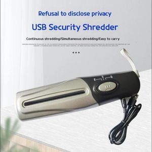 Handhållen Shredder Portable USB OneClick Användning av multifunktionellt Mini Electric Office Home 240102