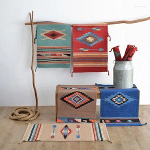 Tappeti Kilim Pavimento Quadrato L'Artigianato Di Realizzare La Lana A Mano Tappeto Passatoia Decorazione Della Stanza Tribale