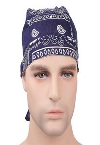 Cykelbandana Skull Cap Beanie Lätt justerbar bomullscyklist huva pannband Huvudduk Doo Rags Head Wraps 1733 Z23077965