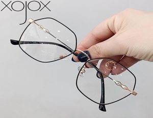 Fashion Sunglasses Frames XojoX Irregular Optical Spectacle Frame Women Polygonal Anti Glare Glasses Men Classic Gold Metal7862310