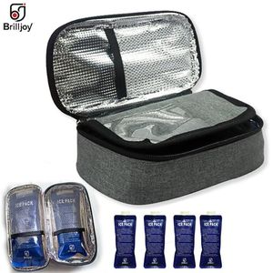 Bangle Brilljoy Novo saco de armazenamento frio caneta de insulina maleta portátil diabetes insulina refrigerador caso de viagem sacos de armazenamento de medicina
