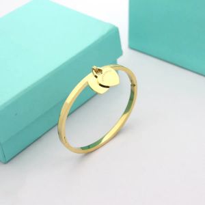 10AAA Designer for women Titanium Steel Jewelry Double heart Bracelets Peach Heart Sier Rose Gold Bracelet Pendant bracelet