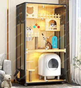 Cat Carriers Nest Villa Home Indoor Automatic Litter Box House