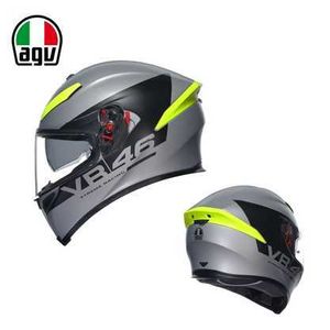 Caschi Moto AGV Moto Design Sicurezza Comfort Agv K5s Doppia lente Anti Fog Casco sportivo completo per auto Equipaggiamento moto Traspirante 69PG