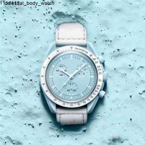 Produkty stalowe Moonswatch Chronograph Chronograph męs Women Watch Mission to Mercury Nylon luksus Watch James Montre de Luxe Limited Edition Mast 1hmt