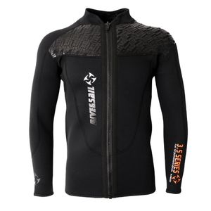 Jackor Adult's 3mm Wetsuit Jacket Långärm Neopren Surfing Swimming Top Rash Guard For Men Olika storlekar