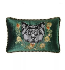 CushionDecorative Pillow Home Decor Embroidered Handmade Case European Decorative Sofa Throw women Velvet Cushion Cover Style11710253