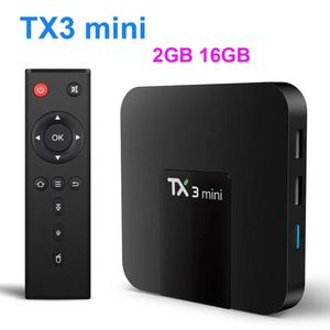 Box TX3 미니 안드로이드 10.0 TV 박스 스마트 TV 4K 세트 탑 박스 TV 박스 미디어 플레이어 Allwinner H313 2G 16G Tanix Box
