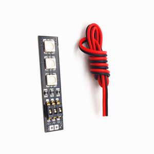 Htirc 12v/5v/16v 7 cores luz de navegação noturna multi-eixo máquina de cruzamento rgb led modelo luz para aeronaves rc/zangão de corrida rc