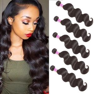 Weaves Brazilian Virgin Human Hair Bundles Body Wave Unprocessed Raw Indian Peruvian Malaysian Human Hair Extensions Remy Human Hair Weav