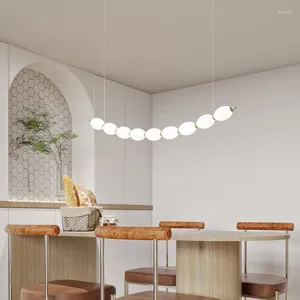 Hängslampor postmodern lampa halsband sträng ljuskrona design rum dekor ljus restaurang hall ledande lampor upphängning fixturer