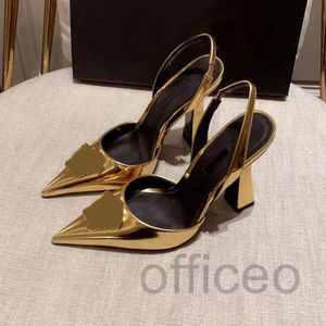 Fashion Patent Leather High-Heeled Shoes Pointed Decorative Pump 11cm Dress Dinner Shoes Luxury Designer Sandaler With Box