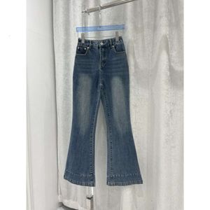 MM24 Jeans da donna autunno/inverno Nuovi pantaloni alla moda Lavaggio a lettera stampato Vecchi jeans versatili in micro corno