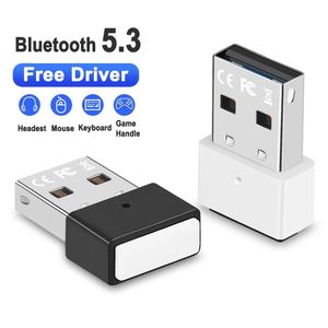 Bluetooth 5.3 Adapter Dongle Wireless USB Adapter Transmitter for PC Win8.1/10/11 Keyboard Wireless Mouse Music Audio Adaptador