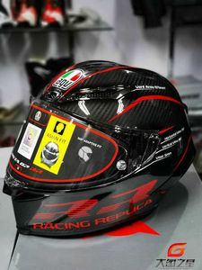 Helmets Moto AGV Motorcycle Design Safety Comfort Agv Pista Gp Rr 70th Anniversary Grey Red Watermelon Pills Chameleon Motorcycle Carbon Fiber Full Helmet 6BHY