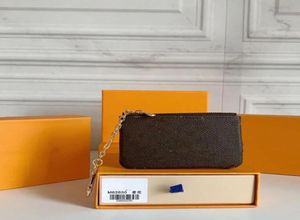 Mini portamonete di lusso stile Francia uomo donna portamonete in pelle portamonete mini con portafoglio fiore marrone seriale con scatola Acc9352487
