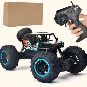 24g modelo de veículo de controle remoto brinquedos offroad quatro rodas rc escalada carro ao ar livre brinquedo presentes para crianças meninos 240103