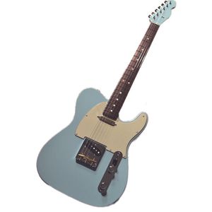 FSR Made in Japan Hybrid II T L Daphne Blue with Matching Head Electric Guitar