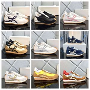 Designer di scarpe Elies Casual Flow Runner in pelle autentica in pelle scamosciata comoda scarpe da jogging da uomo nylon sneaker in gomma traspirante Sneakers migliore qualità