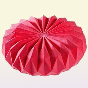 SJ Mousse, силиконовая форма для торта, 3D сковорода, круглая форма для торта оригами, инструменты для украшения, мусс, форма для десерта, аксессуары, формы для выпечки 06168404207