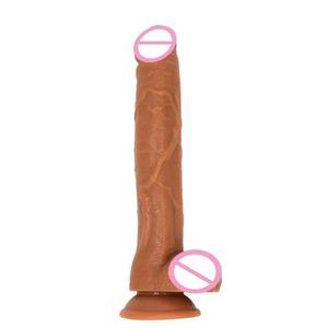 Massager Sex Toy Massager Massage Luuk Super 30,5 cm lång dildo Real Glans testis Sexleksaker för kvinna Gspot Insert Vagina Realistic Penis AD