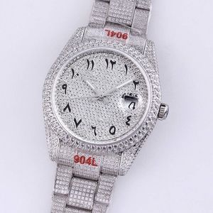 Diamond Watch Mens Watches Automatic Mechanical Shinny WristWatch 41mm WristWatches Sapphire Stainless Steel Strap Waterproof Montre de luxe