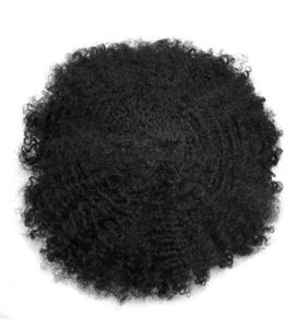 Afro Curly Mens Toupee Full Poly Toupee For Men Hairpieces Replacement Systems African American Hume All Hud Pu Men Afro Cu4032012