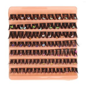 Makeup Brushes Individual Lash Extensions Lashes Cluster Fine Root Puffy 63 Clusters 7 Rows Realistic Soft For Cosplay Women