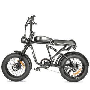 USA 20Inch Electric Bike 2000w 48V 20AH Super 73 4.0 Fat däck Downshift Front Fork Electric Bicycle Harley Motorcykel 60 miles bakre hylla MTB Ebik