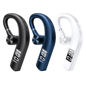 Higi F19 Bluetooth Headset Wireless BT Earpiece v5.0 Handsfree Earpon med inbyggd mikrofon för körning/företag/kontor