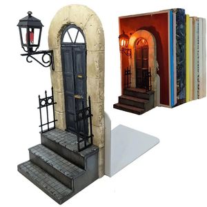 Bookends Perspektif Modeli Organize ve Şık Kitaplık 2D Kitap Kapısı Modeli Home Office Masaüstü Kitap Raf Dekor 240103