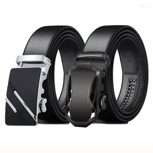 Gürtel Männer Metall Automatische Schnalle Gürtel Business Casual Mode Qualität Für männer 120 cm Imitation Leder Männlichen Strap