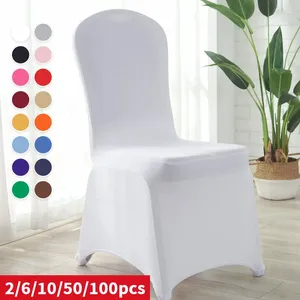 Chair Covers 2/6/10/50/100Pcs Wedding Spandex Stretch Slipcover For Restaurant Banquet El Dining Party Universal Cover