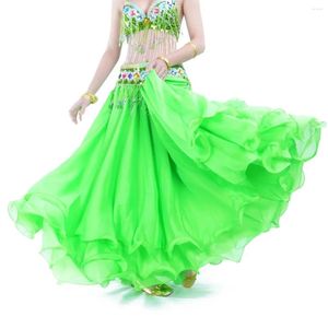 Stage Wear Belly Dancing Skirt Woman Chiffon Split Sexy Gypsy Spanish Flamenco Oriental Ethnic Performance Costumes