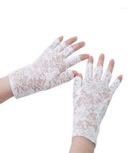 Five Fingers Gloves Womens Sexy Dressy Lace Sunscreen Short Fingerless Driving Spring And Summer Mittens Accessories11600249