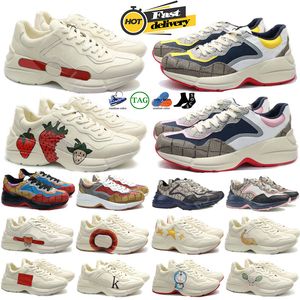 Top-Turnschuhe, Designer-Schuhe, Damen-Luxus-Herrenschuhe, modische Freizeitschuhe, beige Leder-Damen-Sportschuhe, Retro-gedruckte Ledermuster, Größe 36–47