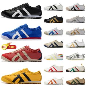 Designer Onitsukass Tiger Mexico 66 Running Shoes Mens Womens Black White Yellow Blue Silver Brown Red Birch Peacoat Sports Sneakers Trainers Size 36-44