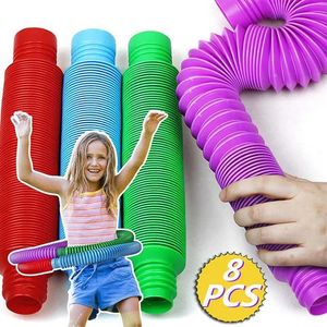 Toy 100 PCS Kids Relieve Relief Education Antistress Fidget Squeeze Mini Pop Tubes Whole Sensory Anti Stress Toys Gifts280w