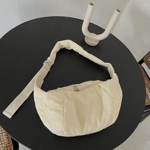 Evening Bags Straddle Bag Women's 2024 Autumn/Winter High Capacity Dumpling Down Cotton Leisure Simple Versatile Shoulder