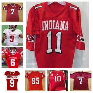 Anpassa Indiana Hoosiers Football Jersey College Tayven Jackson något namn något nummer Dexter Williams II Nick Westbrook Donavan Hale Whop Philyor Peyton Ramsey