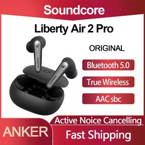 Fones de ouvido originais soundcore liberty air 2 pro tws bluetooth 5.0 controle toque verdadeiro sem fio anc ativo noice cancelando fone