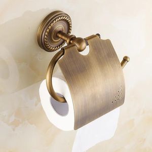 Tutucular Avrupa tarzı antika tuvalet kağıdı tutucu yuvarlak büküm taban kağıt kutusu retro doku banyo aksesuarları Toalete kağıt tutucu