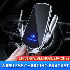 Q3 Smart Sensor Car Phone Wireless Charger 15W Qi Fast Charging Auto-Clamping Phone Holder Air Vent Phone Holder for iPhone Series and All Qi Enable Android Cellphone