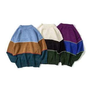 Men's Sweater O-neck Pullovers Knit Sweaters Autumn and Winter Long Sleeve