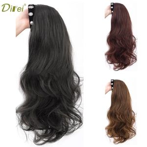 Wigs Difei Cynthetic Long Wavy 4 Colors Band with Hair Band Hight a Beadband Band for Women Daily Party