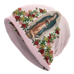 Berets Our Lady Of Guadalupe Skullies Beanies Caps Unisex Winter Warm Knitted Hat Women Men Fashion Adult Bonnet Hats Outdoor Ski Cap