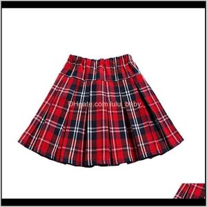 Spódnice mini plisowana spódnica młode dziewczęta kratą spódnice szkolne dzieci odzież dla dzieci mundury wiek 4 6 8 10 12 14 16 rok ZBCJB r0ogh